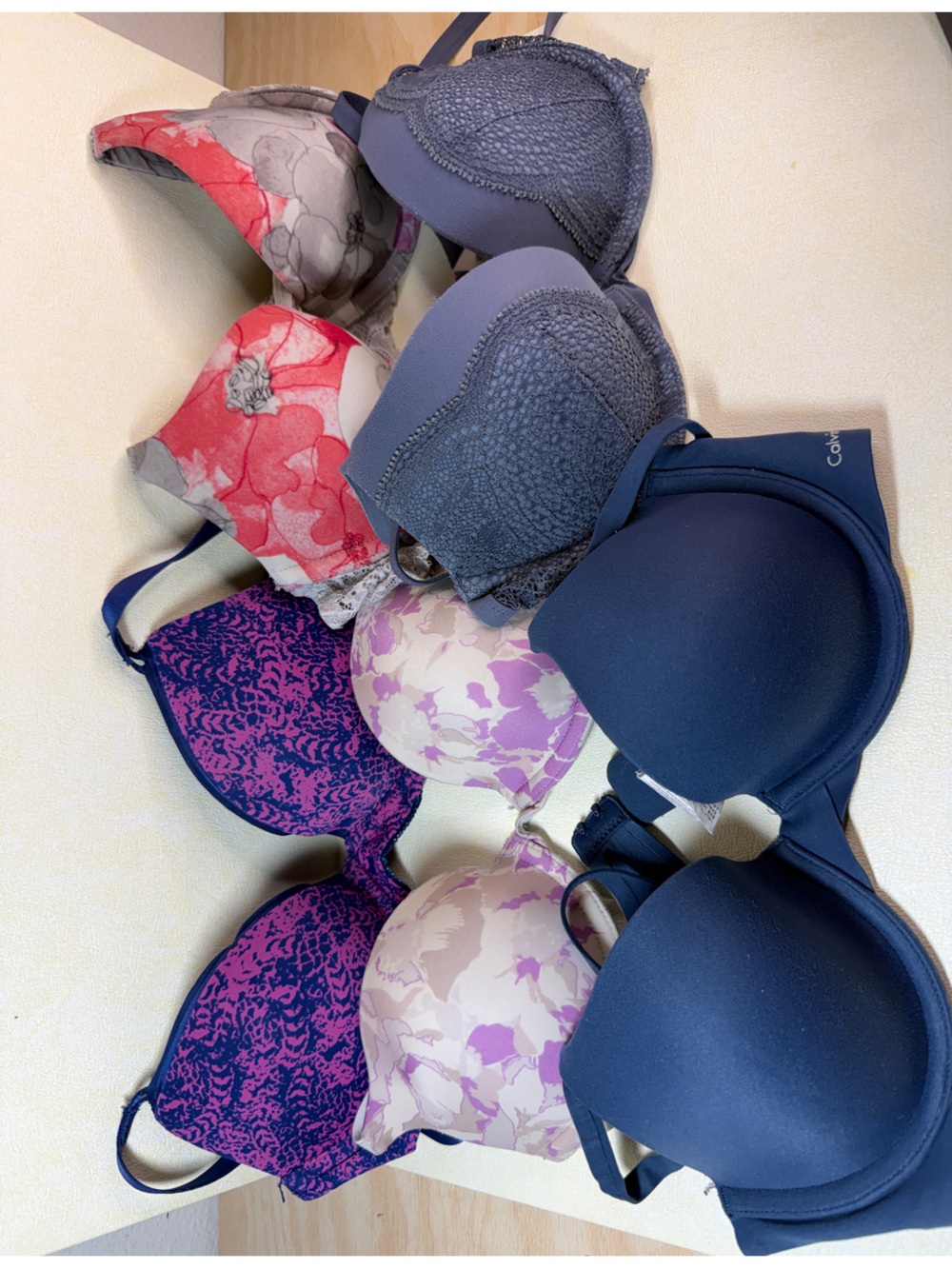 Lot of five Calvin Klein 32A bras